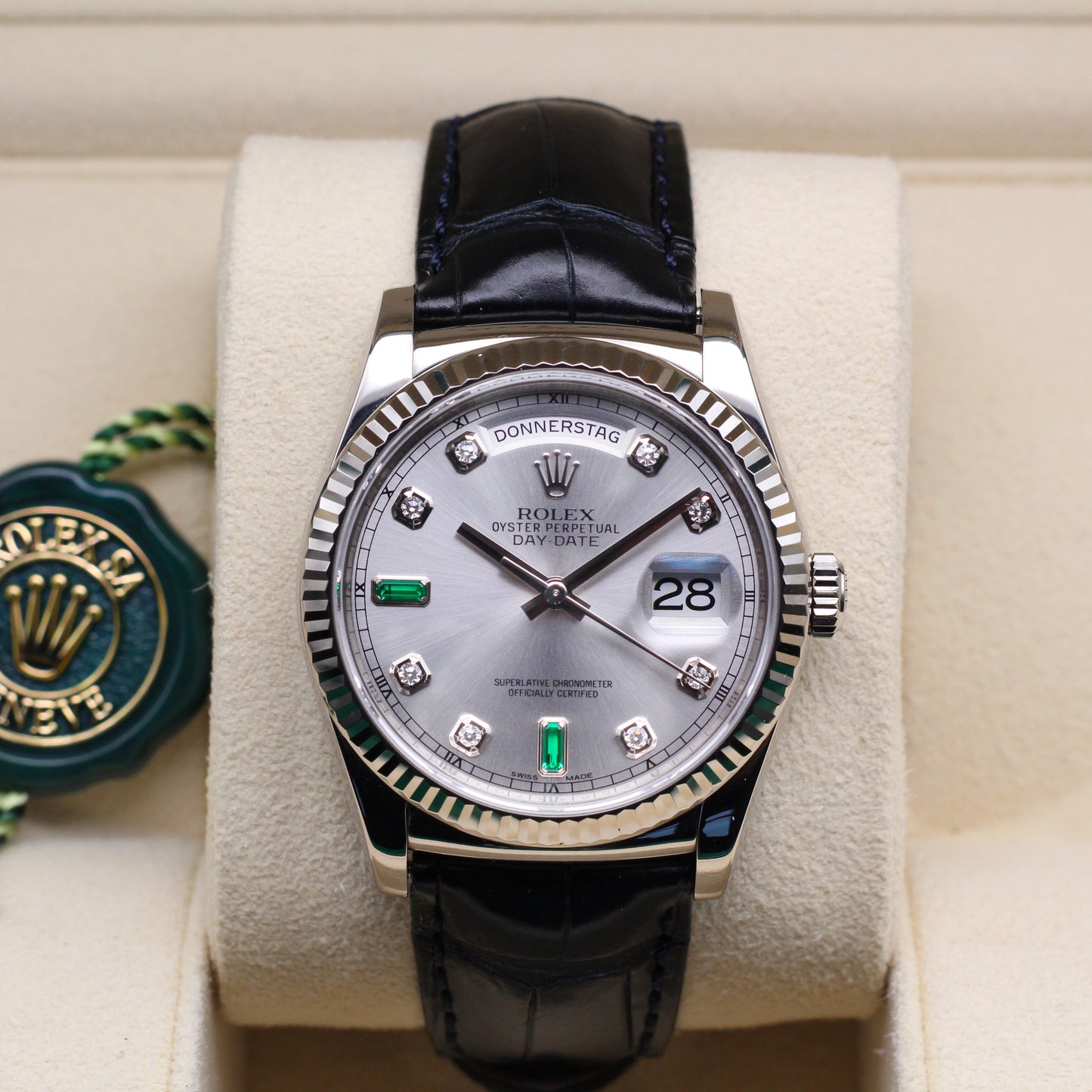Rolex Day-Date 36 - 118139 - Factory Emerald Dial