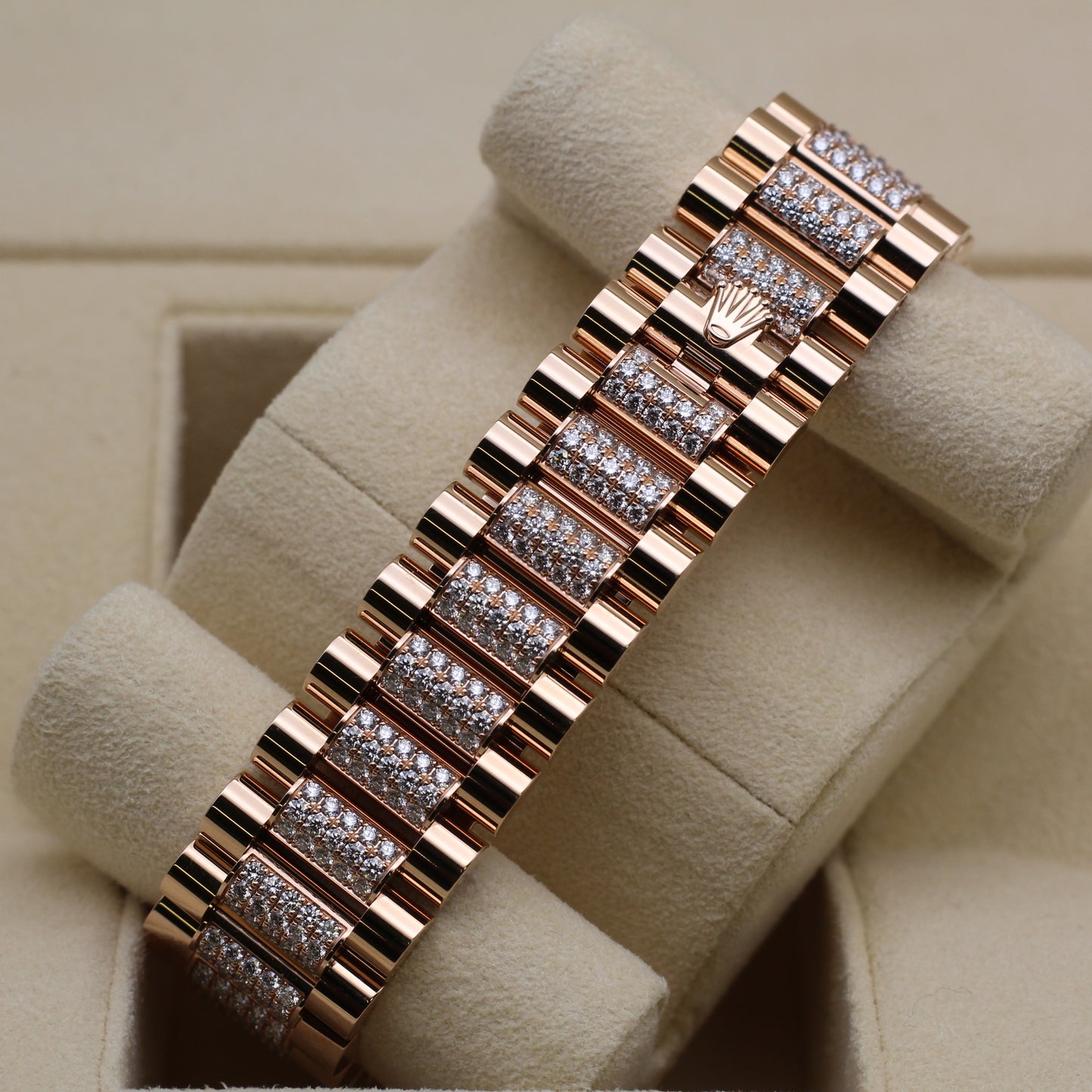 Rolex Day-Date 36 - 128345RBR - Factory RAINBOW Pave Diamonds